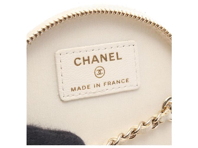 Bolso de hombro pequeño vanity Chanel Matelassé Coco Mark Negro Blanco - vista 4