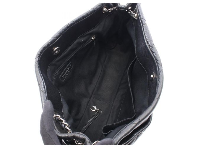 Timeless Borsa Tote Chanel Matelassé Coco Mark Nero - vista 3