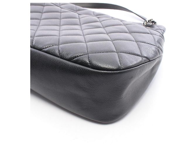 Timeless Borsa Tote Chanel Matelassé Coco Mark Nero - vista 8