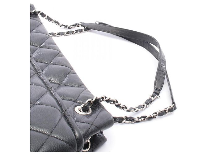 Timeless Borsa Tote Chanel Matelassé Coco Mark Nero - vista 9