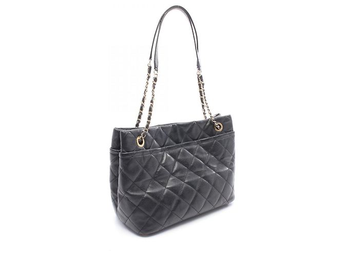 Chanel Matelassé Coco Mark Tote Bag Black - view 2