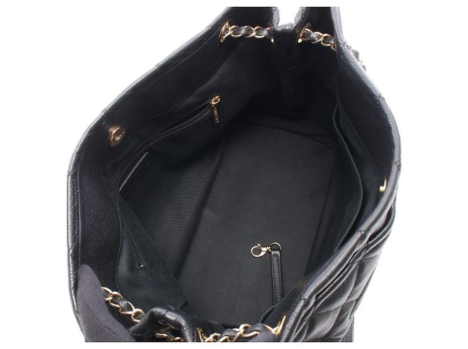 Chanel Matelassé Coco Mark Tote Bag Black - view 3
