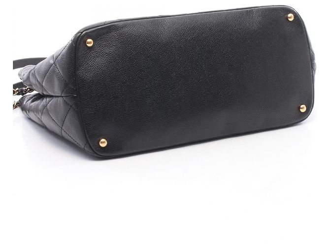 Chanel Matelassé Coco Mark Tote Bag Black - view 6