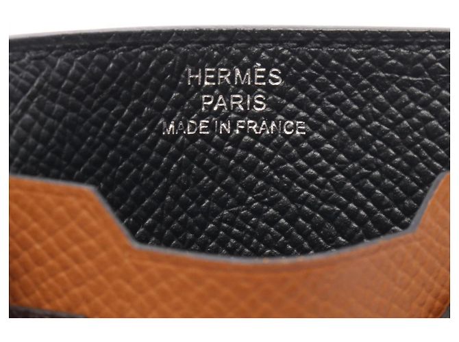 Hermès Hermes City 3CC Card Case Brown Black - view 4