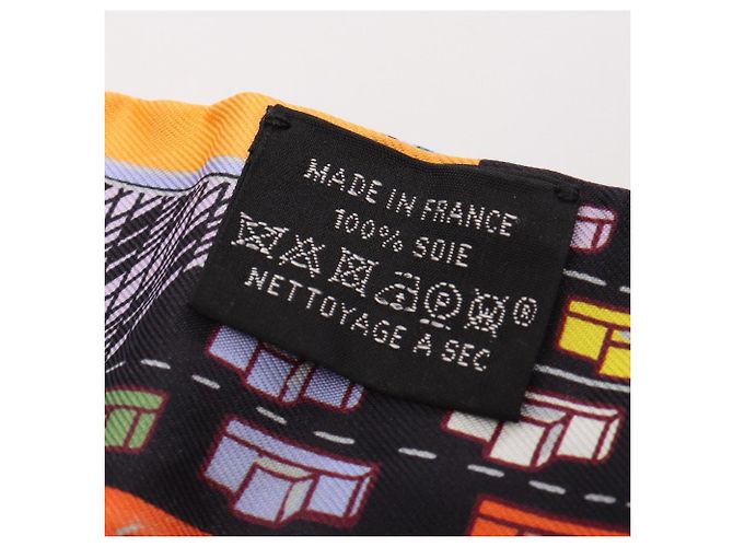Hermès Foulard Twilly Pantin City Hermes Nero Multicolore - vista 5