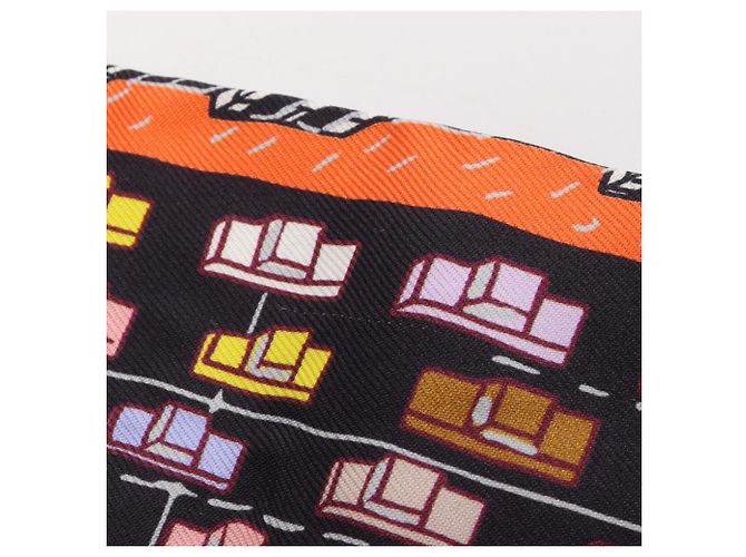 Hermès Foulard Twilly Pantin City Hermes Nero Multicolore - vista 7