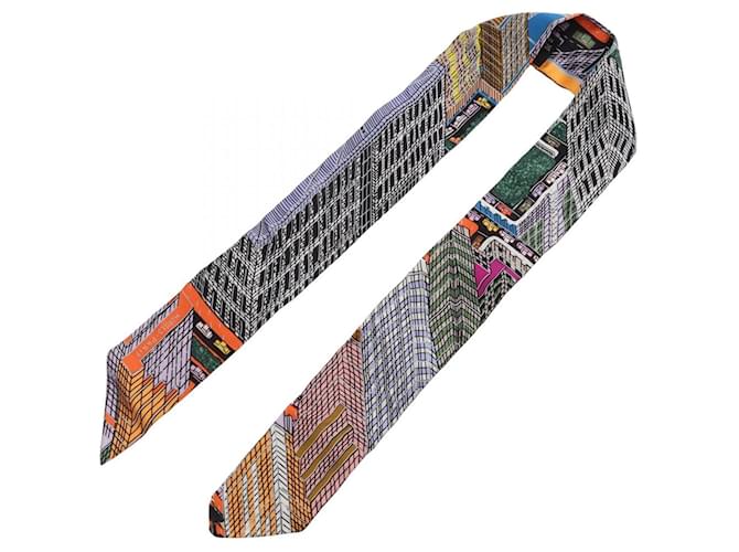 Hermès Sciarpa Twilly Pantin City Hermes Nero Multicolore - vista 2