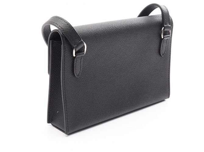 Hermès Borsa a tracolla Hermes Nap To Go in pelle nera Nero - vista 2