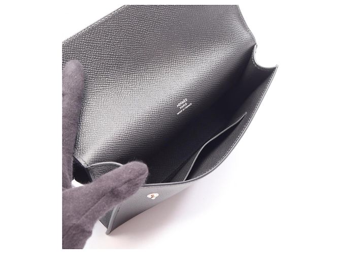 Hermès Borsa a tracolla Hermes Nap To Go in pelle nera Nero - vista 3