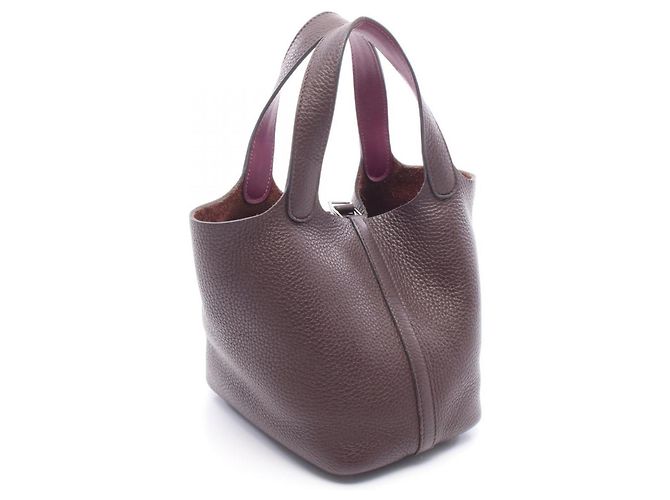 Hermès Bolso Hermes Picotin Lock Eclat PM Castaño Púrpura - vista 2