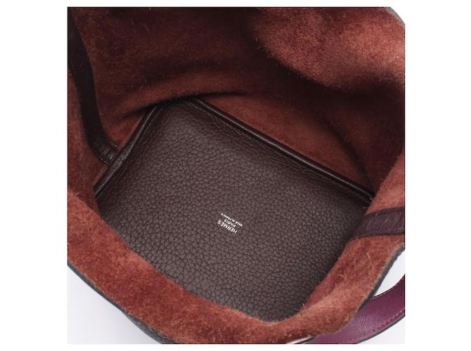 Hermès Bolso Hermes Picotin Lock Eclat PM Castaño Púrpura - vista 3