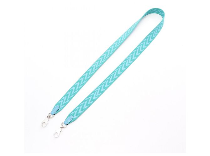 Hermès Tracolla Hermes Bandoulière Sangle Zigzag Blu Verde - vista 2