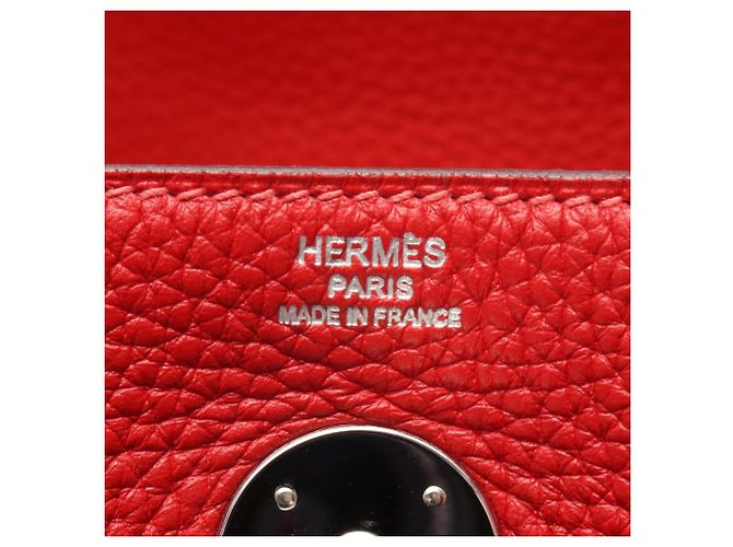 Hermès Hermes Lindy 26 Verso Rouge Casaque Rose Jaipur Shoulder Bag Rosso - vista 4