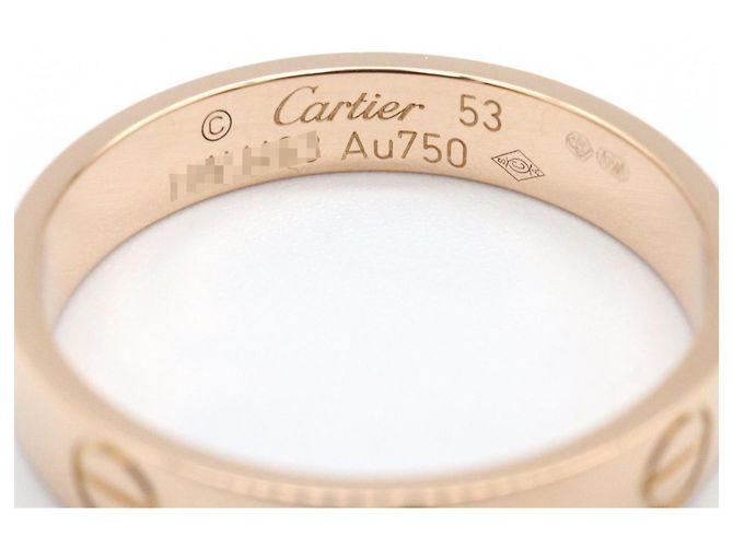 Anello Mini Love di Cartier in oro rosa 18K D'oro - vista 3