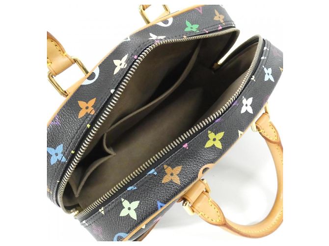 Borsa Louis Vuitton Multicolor Trouville Nero - vista 9