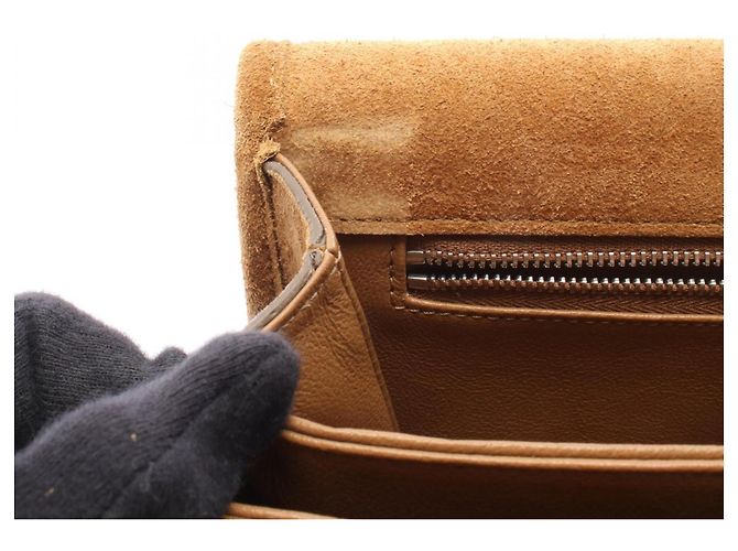 Céline Borsa a tracolla Celine Triomphe in scamosciato Marrone - vista 5