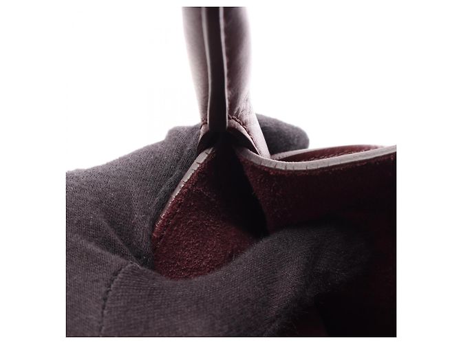 Céline Celine Big Bag Small con Correa Larga Burdeos - vista 6