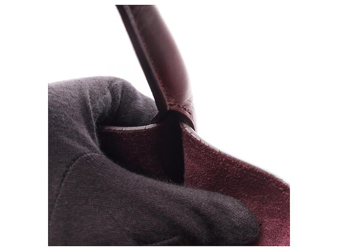 Céline Celine Big Bag Small con Correa Larga Burdeos - vista 7