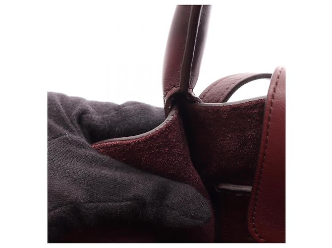 Céline Celine Big Bag Small con Correa Larga Burdeos - vista 9