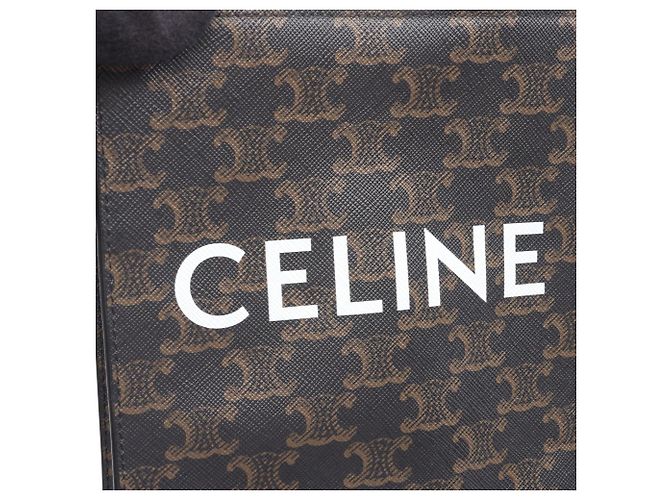 Céline Celine Mini Vertical Cabas 2-Way Handtasche Braun Schwarz - Ansicht 4