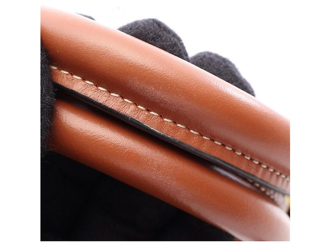 Céline Celine Mini Vertical Cabas 2-Way Handtasche Braun Schwarz - Ansicht 6