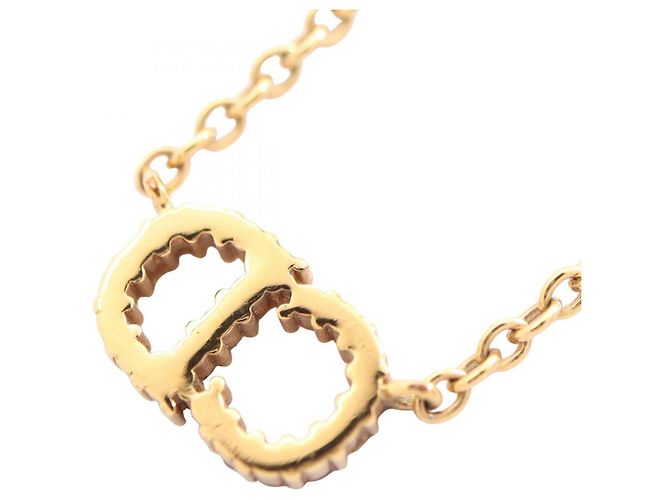 Collana Christian Dior Dior CD Logo D'oro - vista 2