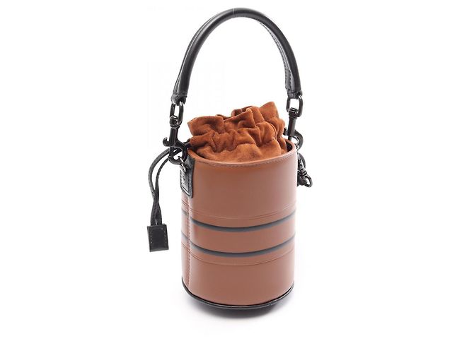 Borsa bucket micro Christian Dior Dior Vibe Marrone Nero - vista 2