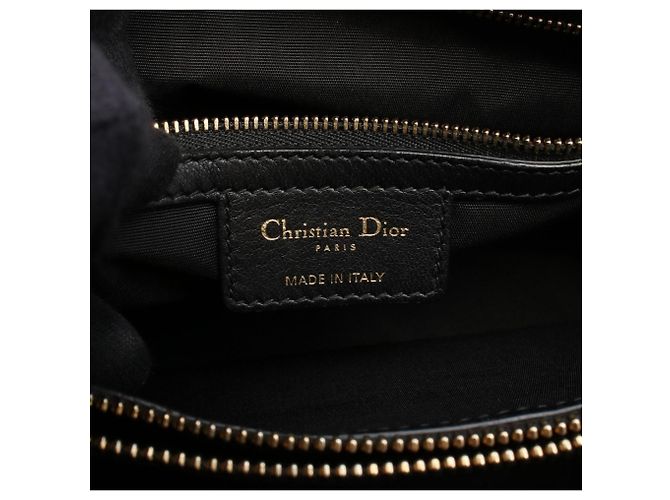 Borsa Tote Christian Dior Dior Cannage Nero - vista 4