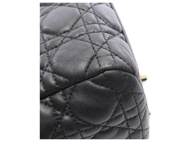 Borsa Tote Christian Dior Dior Cannage Nero - vista 5