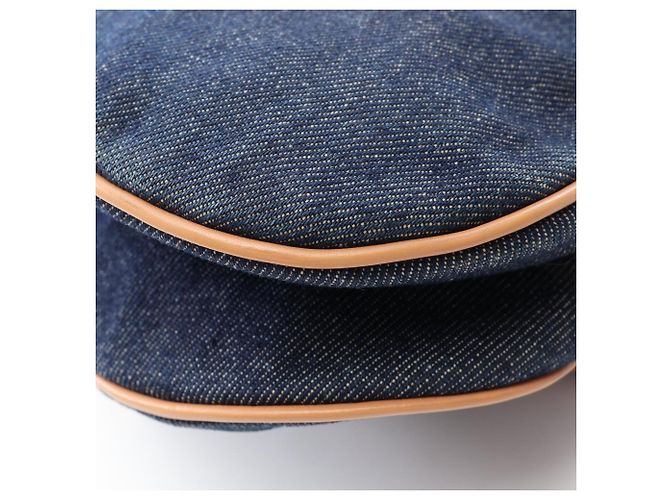 Borsa Christian Dior Saddle Marrone Blu navy - vista 11