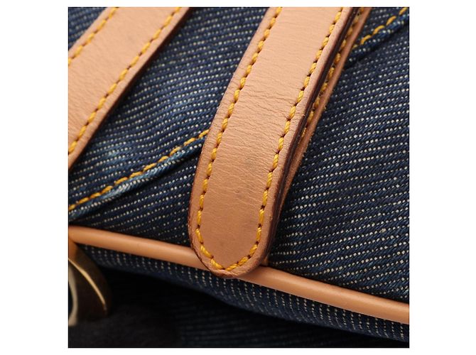 Borsa Christian Dior Saddle Marrone Blu navy - vista 14