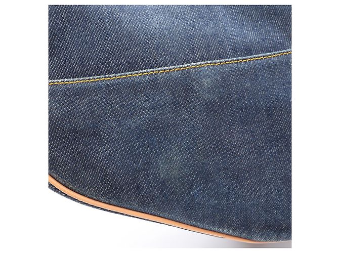 Borsa Christian Dior Saddle Marrone Blu navy - vista 8