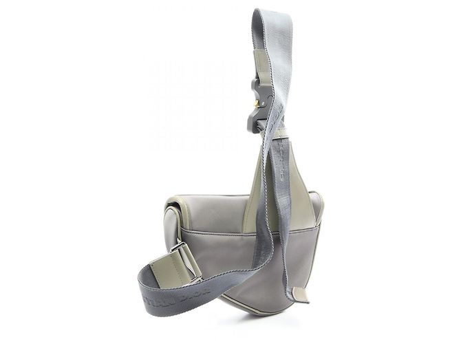 Borsa a tracolla e da vita Christian Dior Saddle Bag Waist Body Handbag Blu Beige - vista 2