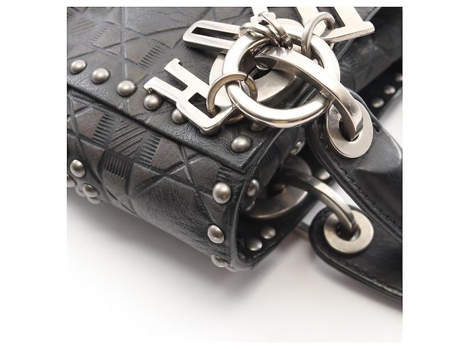 Borsa 2-Way Christian Dior Dior Lady Mini Nero - vista 6