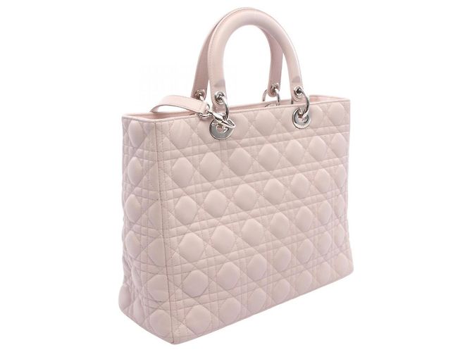 Bolsa 2-way Christian Dior Dior Lady Large Cannage Rosa - vista 2