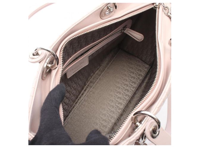 Bolsa 2-way Christian Dior Dior Lady Large Cannage Rosa - vista 3