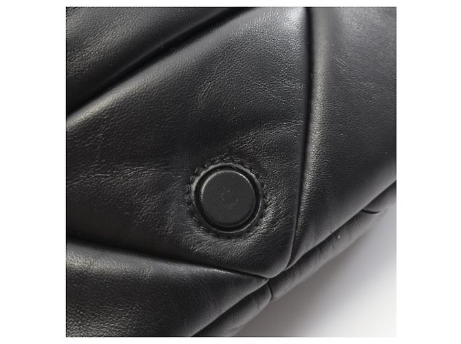 Bolsa de ombro 2-Way em couro acolchoado Prada Preto - vista 6