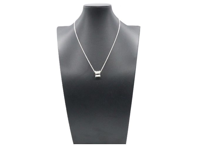 Bulgari Collar Bvlgari B-zero1 en oro blanco de 18K Plata - vista 7