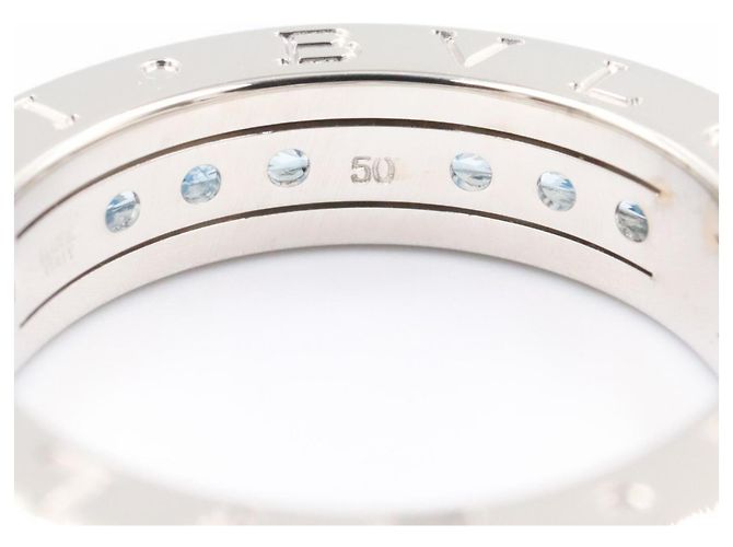Bulgari Anillo Bvlgari B-zero1 Plata Azul - vista 4