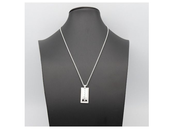 Bulgari Collana Ingot 1P Diamond di Bvlgari Argento - vista 6
