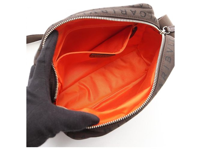 Borsa a tracolla Bulgari BVLGARI Logo Mania Marrone - vista 3