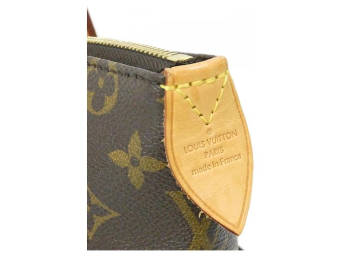 Borsa Louis Vuitton Monogram Totally GM Marrone - vista 3