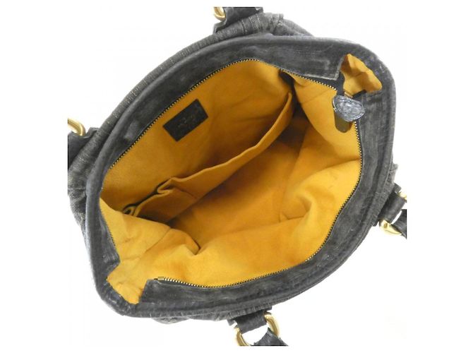 Borsa Louis Vuitton Monogram Denim Neo Cabby MM Nero - vista 7