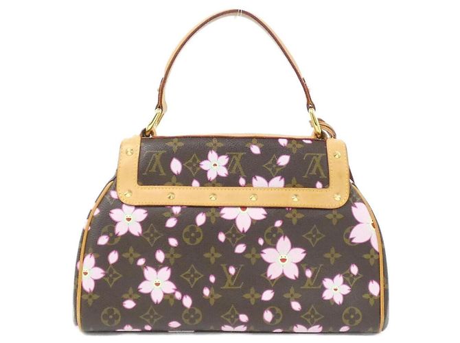 Borsa Louis Vuitton Monogram Cherry Blossom Sac Retro PM Marrone - vista 2
