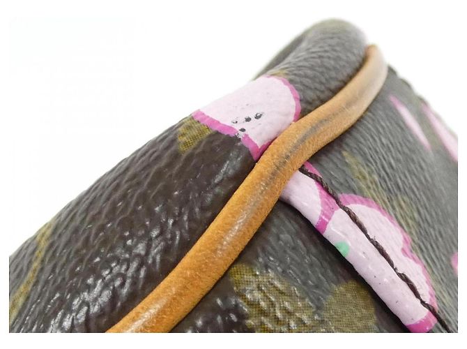 Borsa Louis Vuitton Monogram Cherry Blossom Sac Retro PM Marrone - vista 4