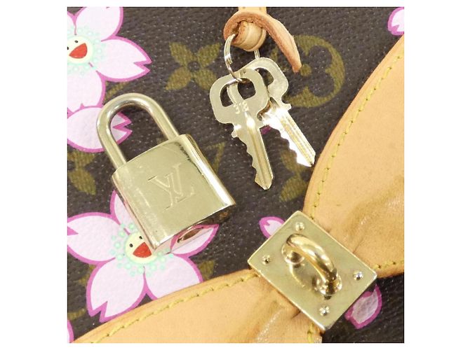 Borsa Louis Vuitton Monogram Cherry Blossom Sac Retro PM Marrone - vista 5
