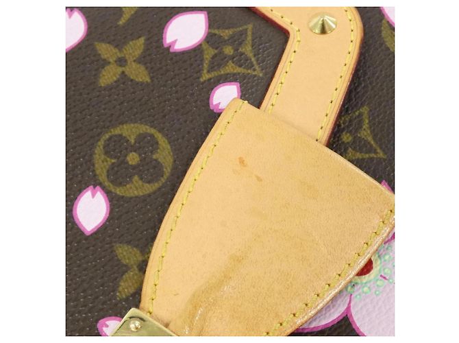 Borsa Louis Vuitton Monogram Cherry Blossom Sac Retro PM Marrone - vista 7