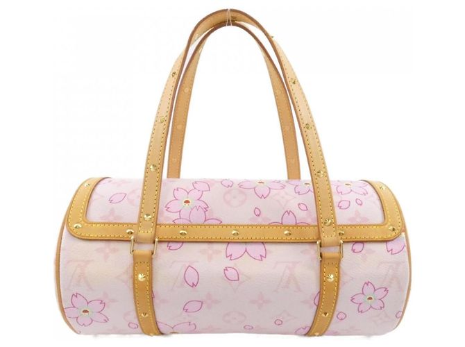 Borsa Louis Vuitton Monogram Cherry Blossom Papillon M92010 Marrone - vista 2