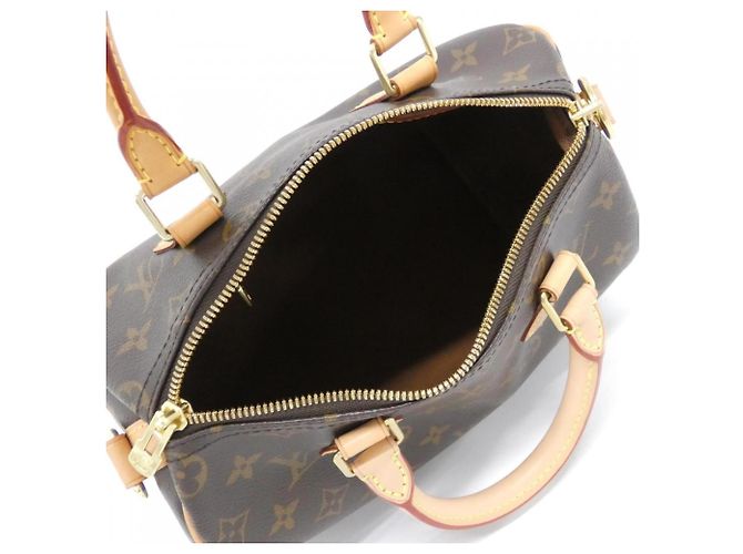 Borsa Boston Louis Vuitton Monogram Speedy Bandoulière Marrone - vista 8