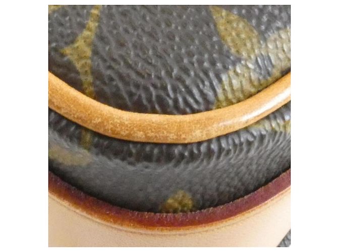 Borsa a tracolla Louis Vuitton Monogram Cartouchiere Marrone - vista 4